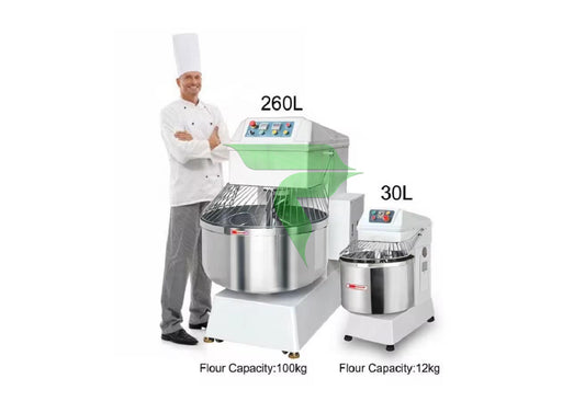 Larger Capacity Double Speed & Action Dough Mixer